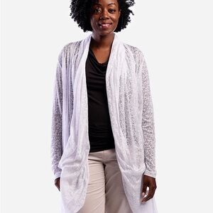 SCOTTeVEST Madeline Cardigan Ivory New Women’s Size XXL